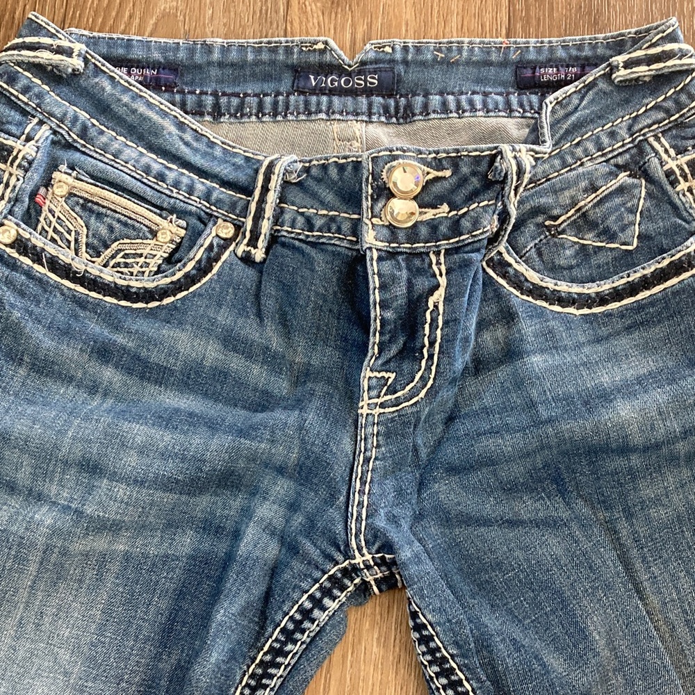 Vigoss Women's Dark Blue Boot Cut Jeans